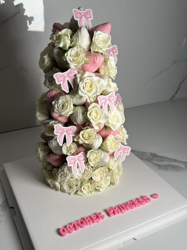 Ribbons strawberry cone